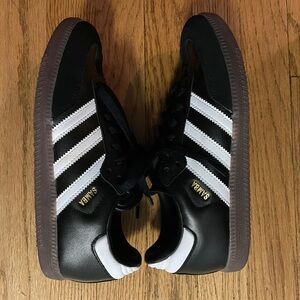 Adidas Samba Black Leather Shoes